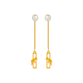 22k Sleek Gold Earrings Design For You