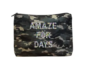AMAZE FOR DAYS - Camo Beaded Bikini Clutch
