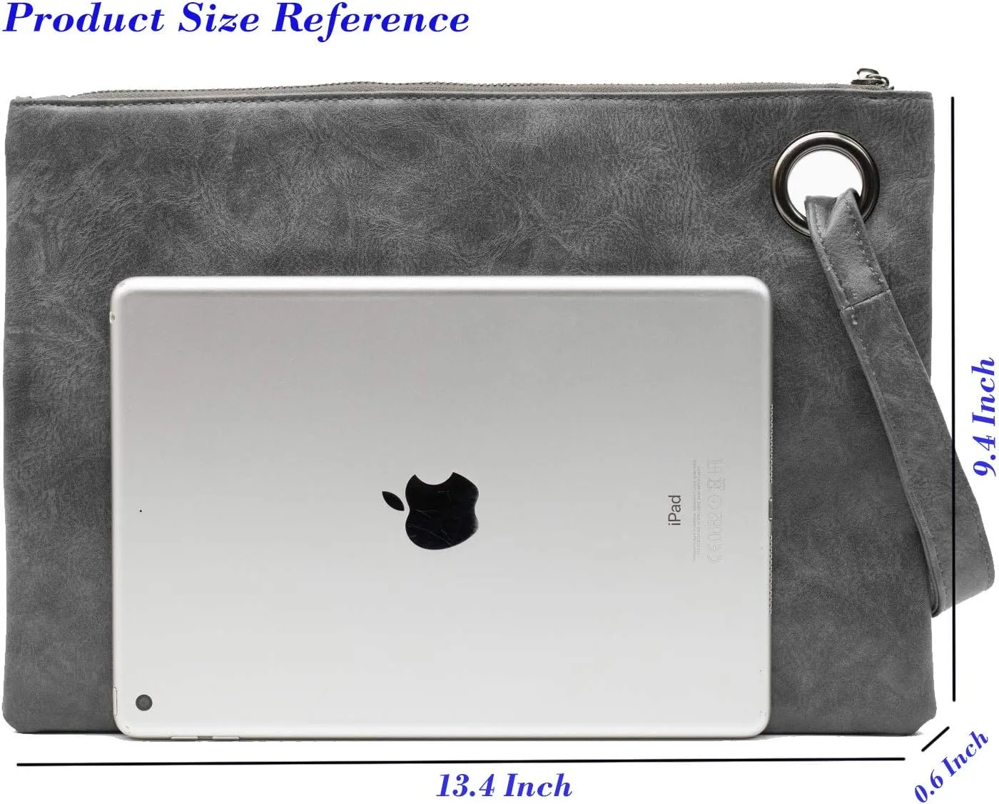 Amaze Womens Oversized Clutch Bag Large PU Leather Pouch Evening Handbags Envelope Purse with Wristlet Shoulder Lady