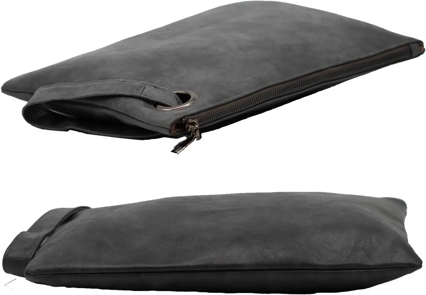 Amaze Womens Oversized Clutch Bag Large PU Leather Pouch Evening Handbags Envelope Purse with Wristlet Shoulder Lady