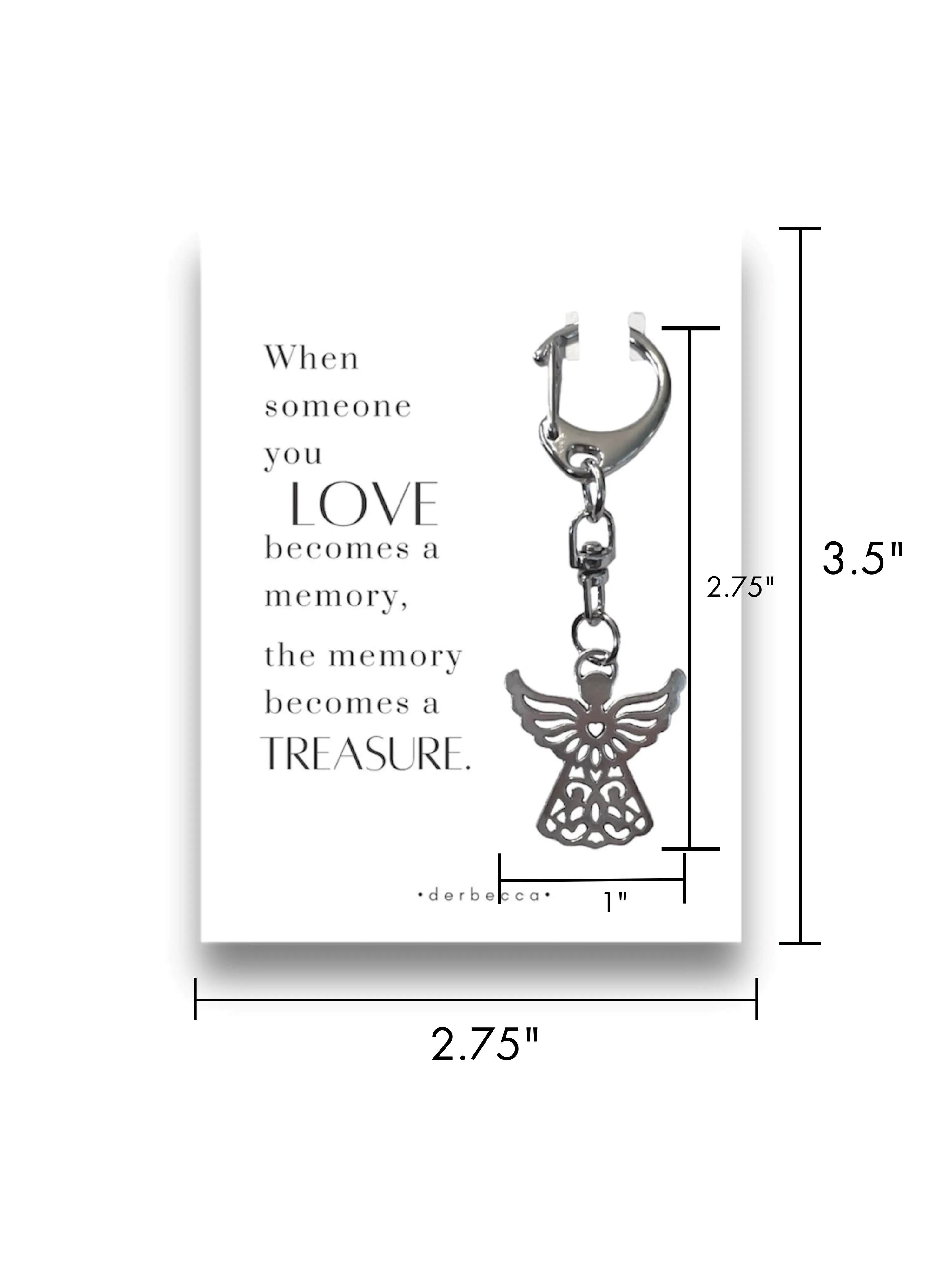 Angel Memory Mini Keychain Bag Charm