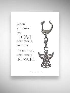 Angel Memory Mini Keychain Bag Charm