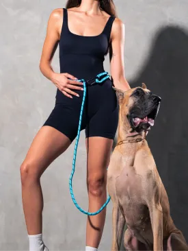 Aqua Blue Running Hands-Free Dog Leash