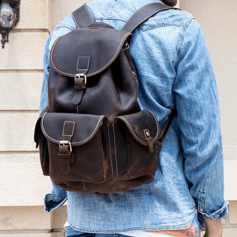 Asmund Backpack | Genuine Leather Rucksack