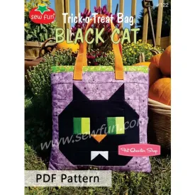 Black Cat Tote Quilt Pattern by Sew Fun (Printed Pattern)
