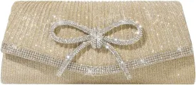 Bow Purse Evening Clutch Purses for Women Formal Wedding Party Prom Envelope Crossbody Bag