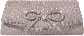 Bow Purse Evening Clutch Purses for Women Formal Wedding Party Prom Envelope Crossbody Bag