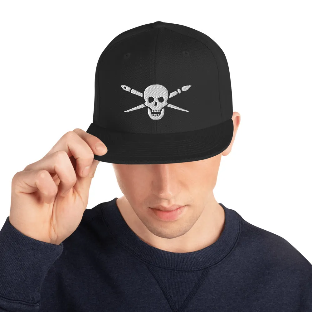 Brush and Bones Snapback Hat