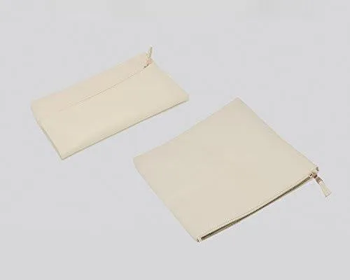 Bysummer Markfran Oversized Foldover Clutch Ivory
