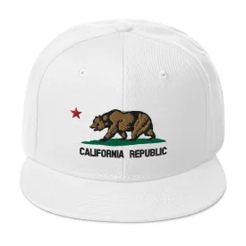 California Republic Flag Snapback Hat