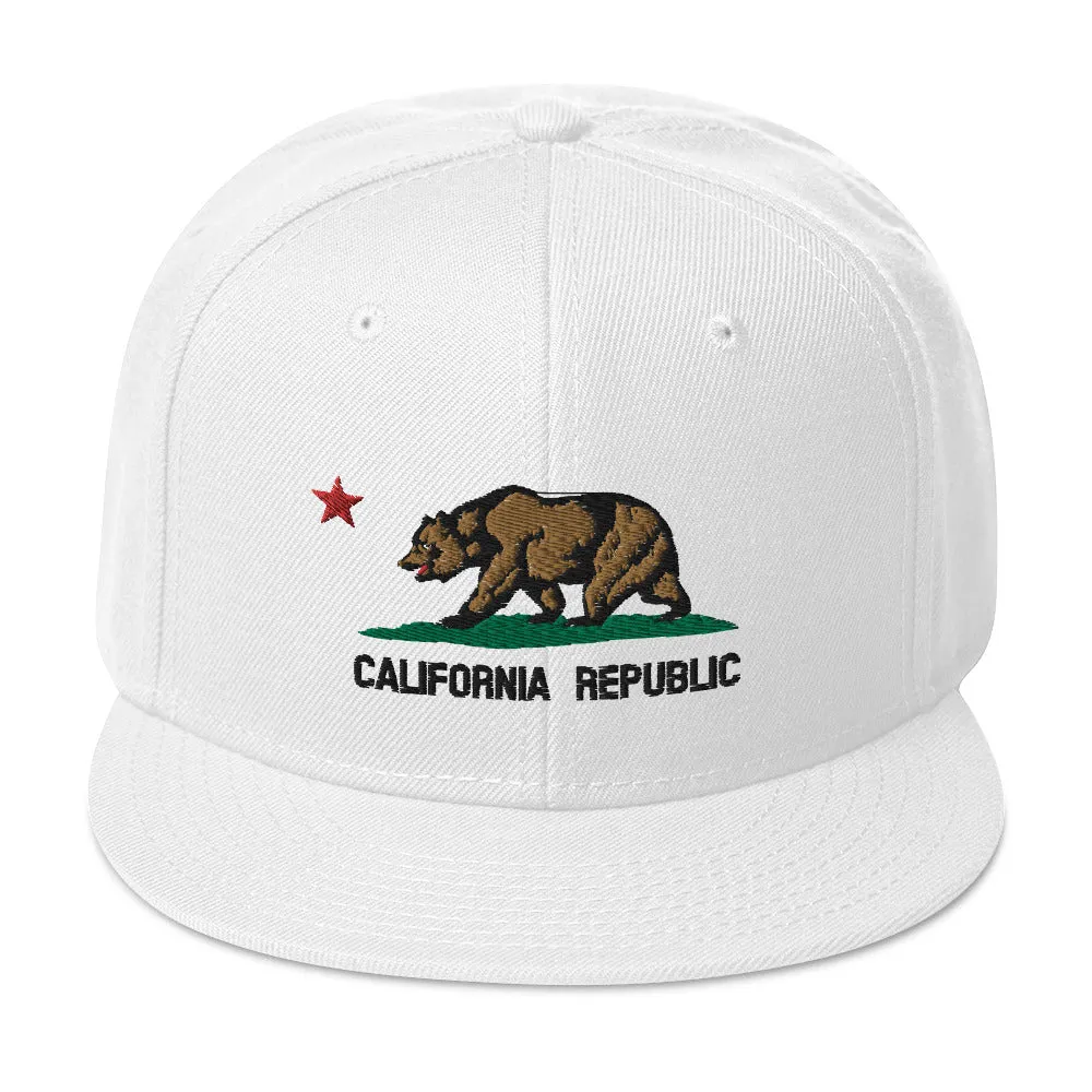 California Republic Flag Snapback Hat