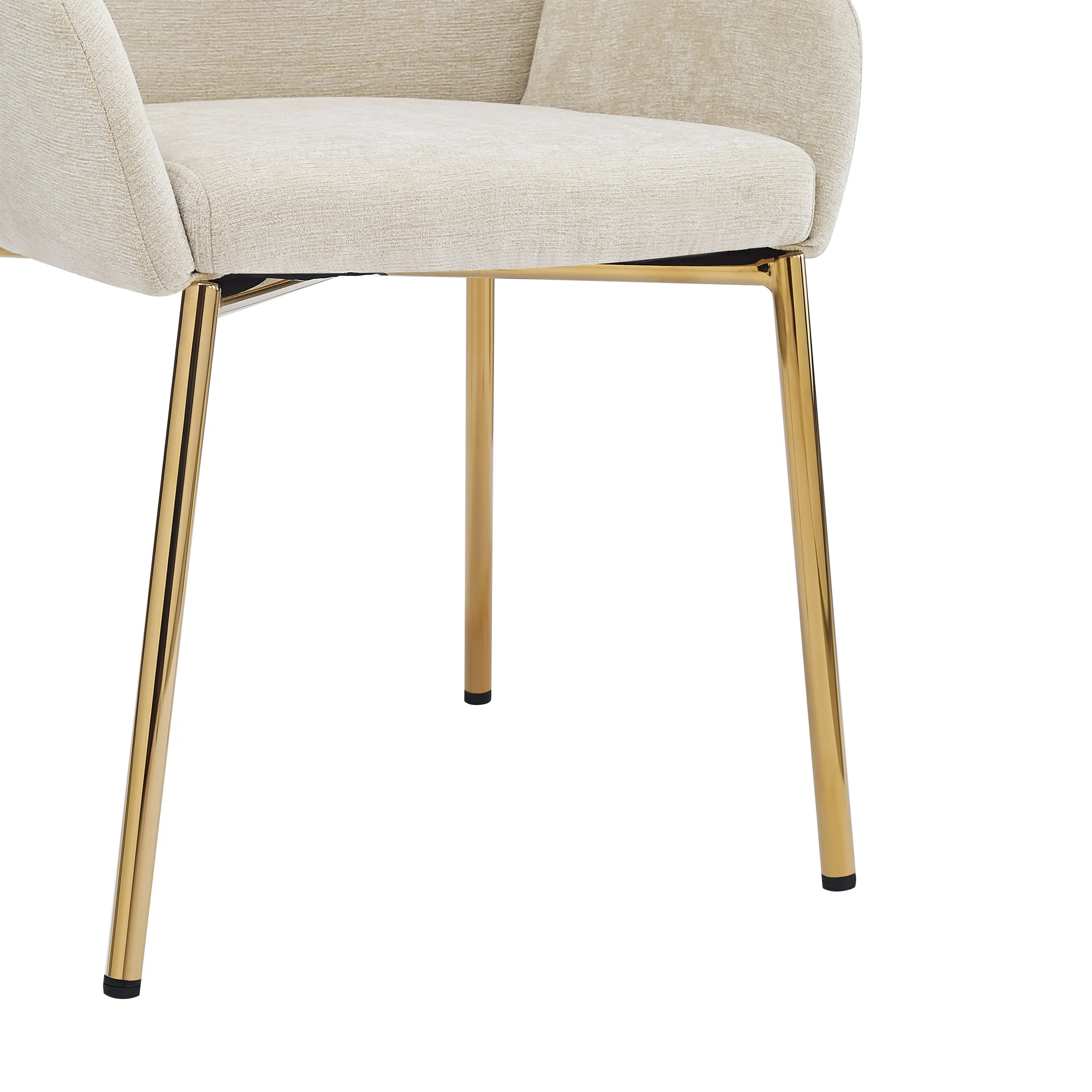Catherine Polyester Round Back Dining Chair, Set of 2