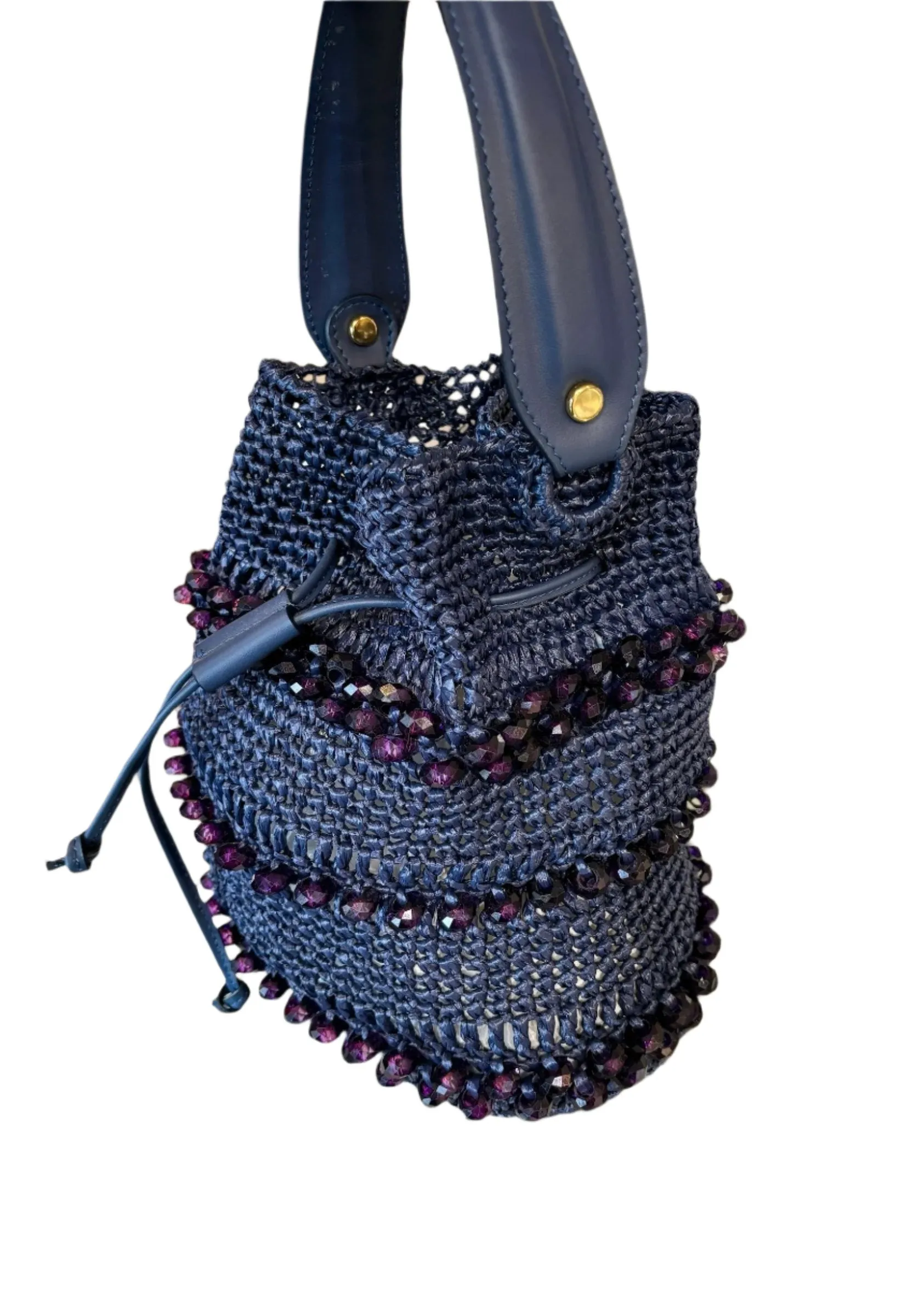 CRYSTAL BUCKET BAG