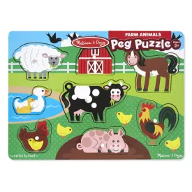 Farm Peg Puzzle - 8 pieces