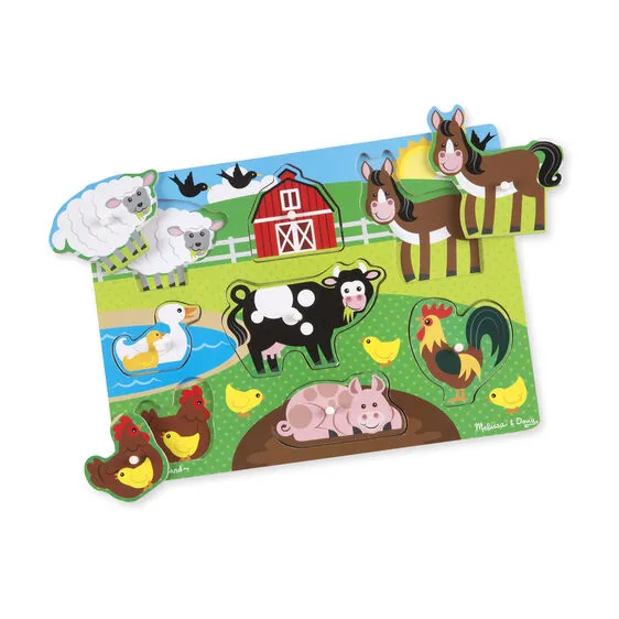 Farm Peg Puzzle - 8 pieces