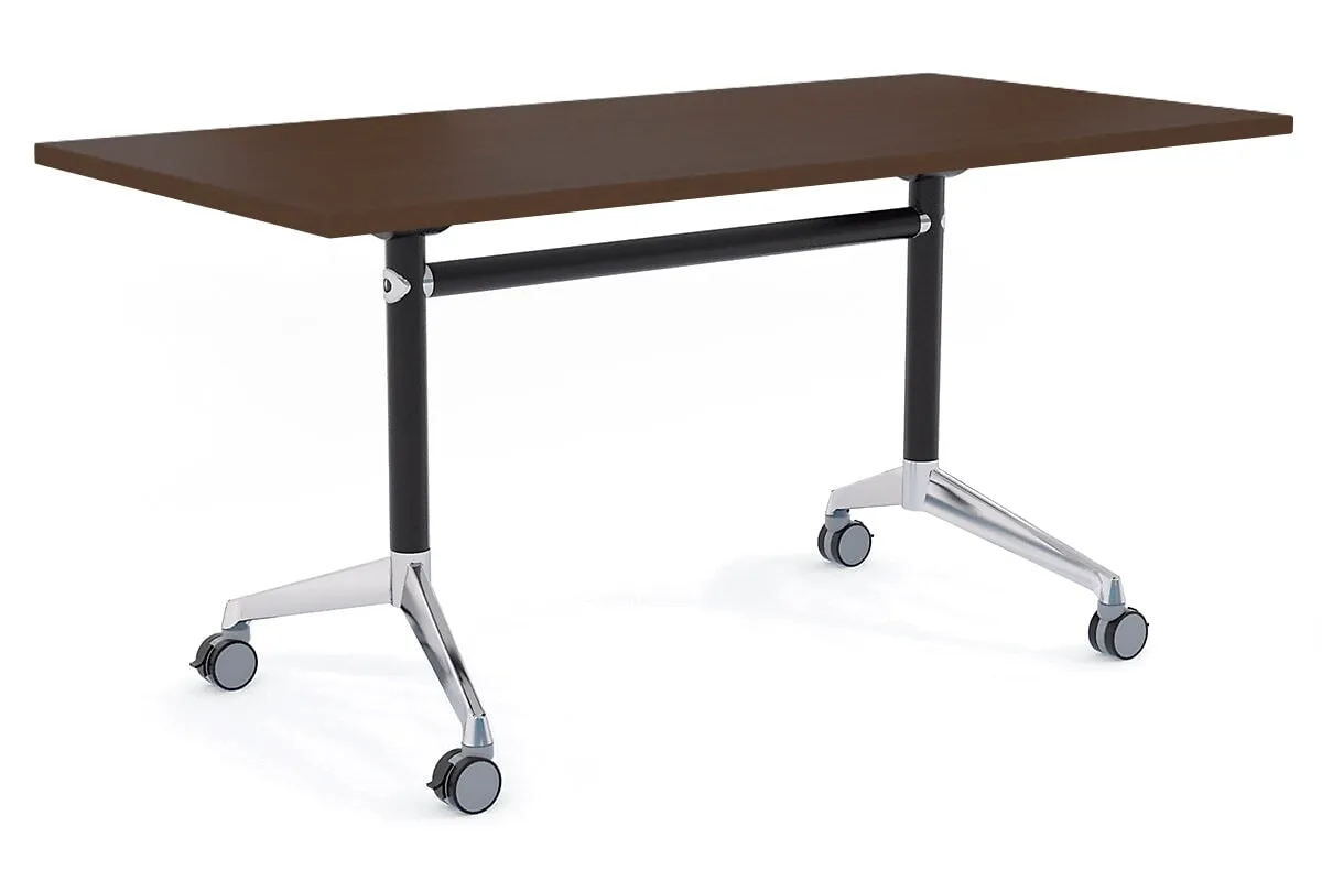 Flip Top / Folding Mobile Meeting Room Table Blackjack [1800L x 800W]
