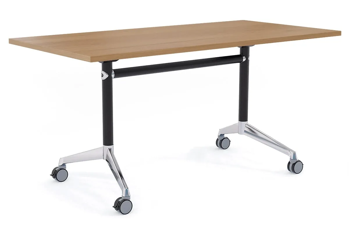 Flip Top / Folding Mobile Meeting Room Table Blackjack [1800L x 800W]
