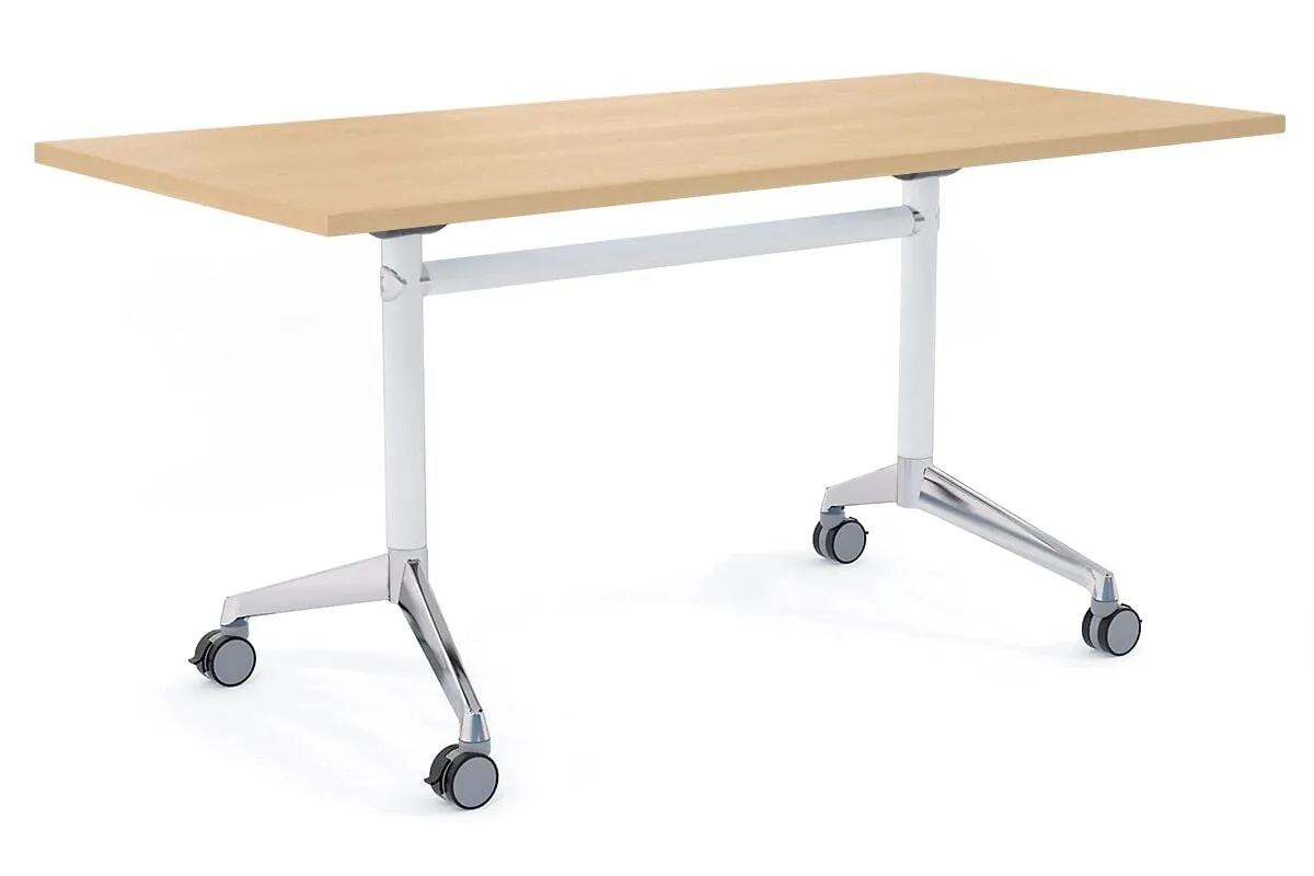 Flip Top / Folding Mobile Meeting Room Table Blackjack [1800L x 800W]