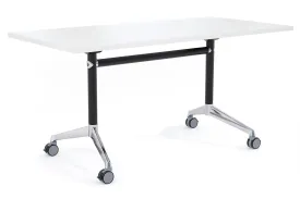 Flip Top / Folding Mobile Meeting Room Table Blackjack [1800L x 800W]