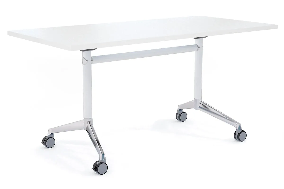 Flip Top / Folding Mobile Meeting Room Table Blackjack [1800L x 800W]