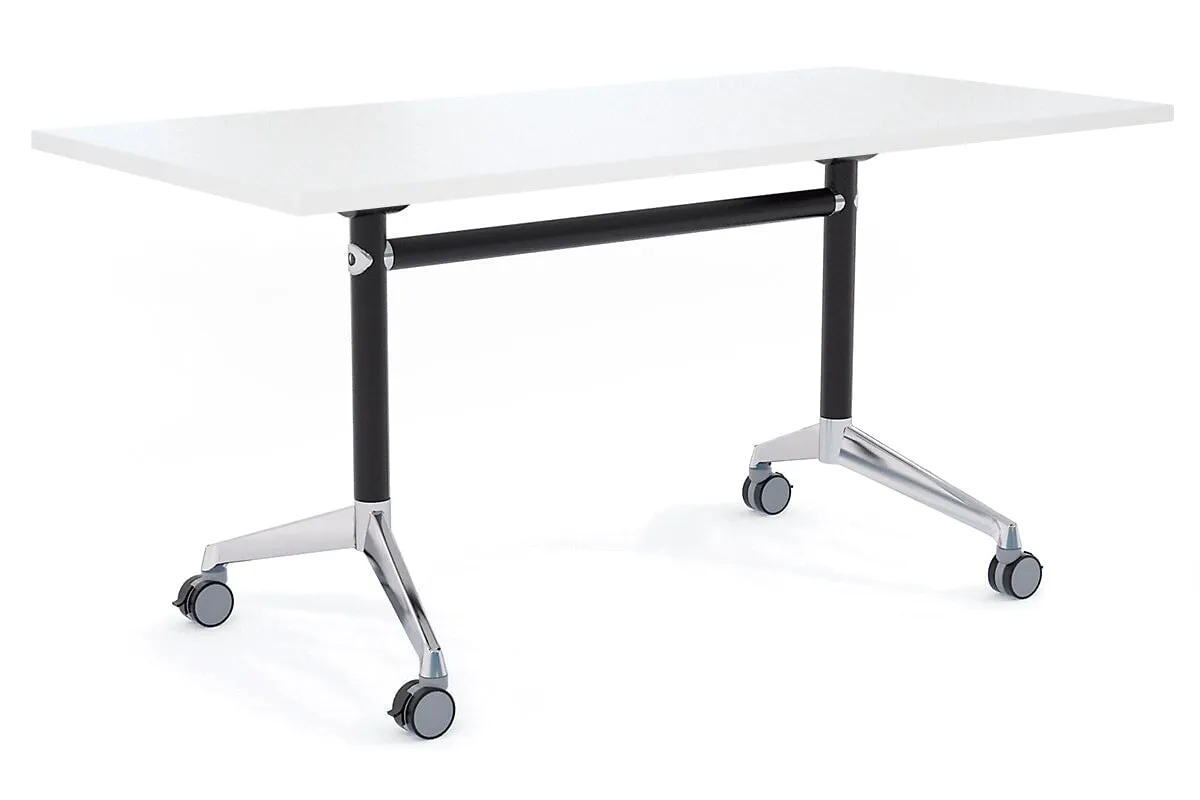 Flip Top / Folding Mobile Meeting Room Table Blackjack [1800L x 800W]
