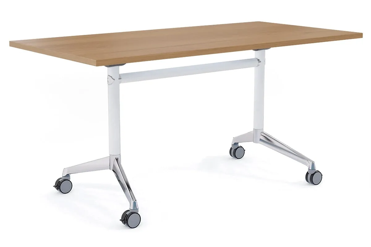 Flip Top / Folding Mobile Meeting Room Table Blackjack [1800L x 800W]