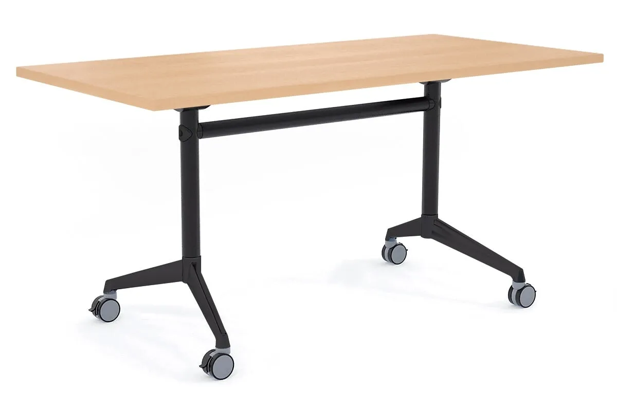 Flip Top / Folding Mobile Meeting Room Table Blackjack [1800L x 800W]
