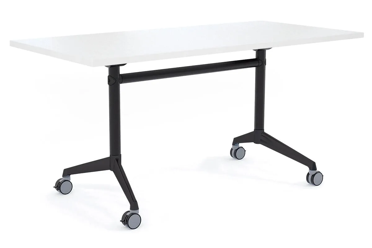 Flip Top / Folding Mobile Meeting Room Table Blackjack [1800L x 800W]