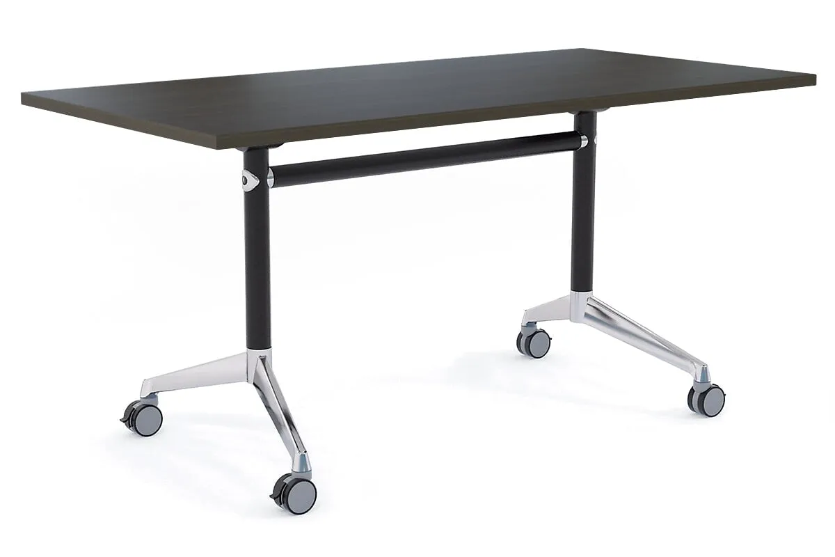 Flip Top / Folding Mobile Meeting Room Table Blackjack [1800L x 800W]