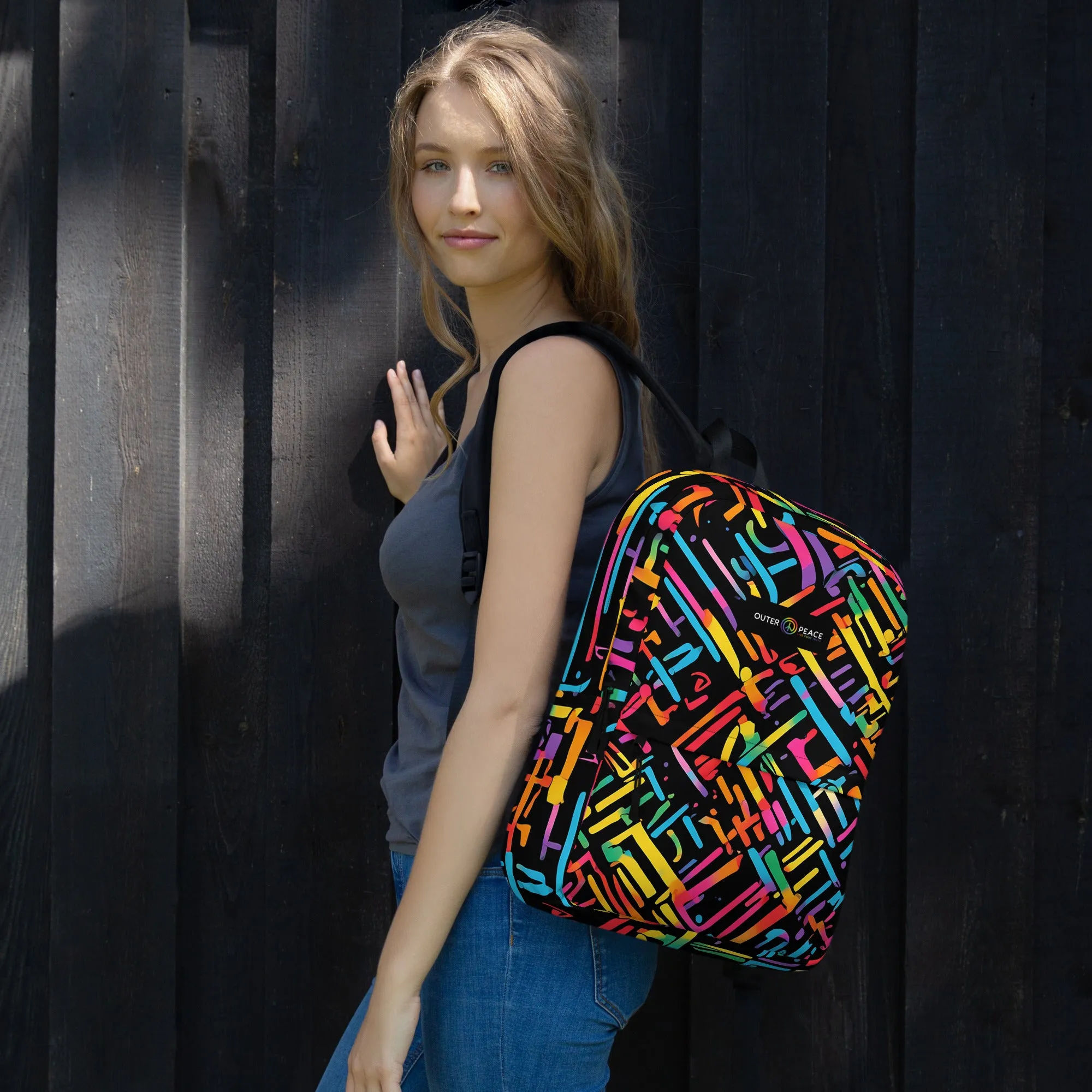 Fun Rainbow Pattern Backpack