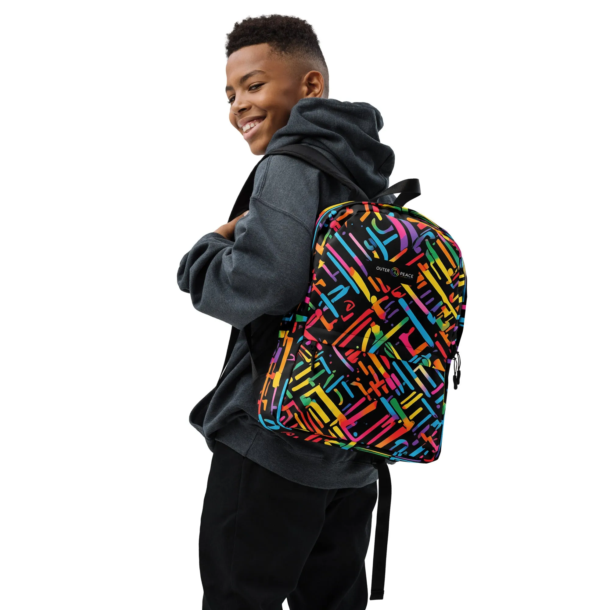 Fun Rainbow Pattern Backpack