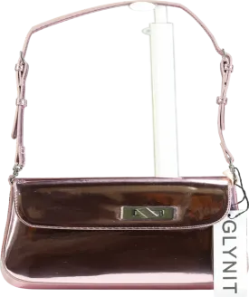 Glynit Pink Mila Metallic Bag
