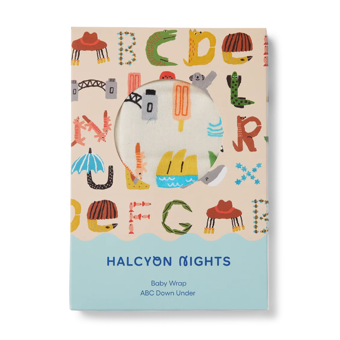 Halcyon Nights ABC Down Under Baby Wrap