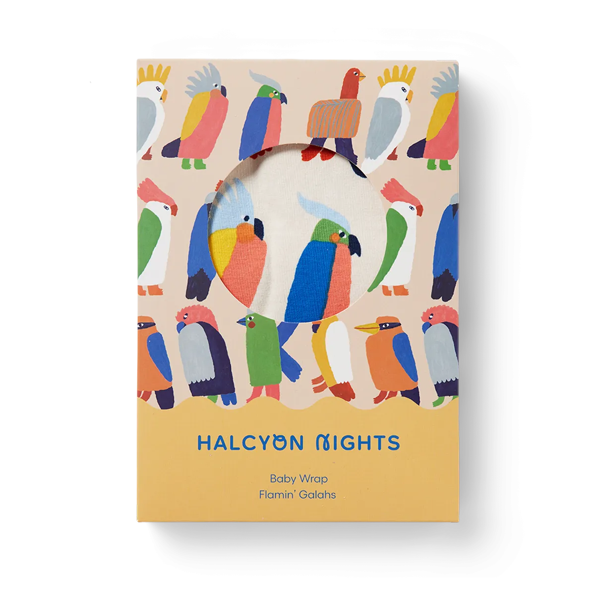 Halcyon Nights Baby Wrap - Flamin' Galahs