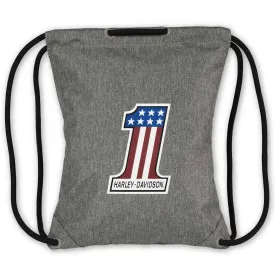 Harley-Davidson RWB #1 Rugged High-Density Polyester Quick-Draw Backpack, Gray 98667-Hether