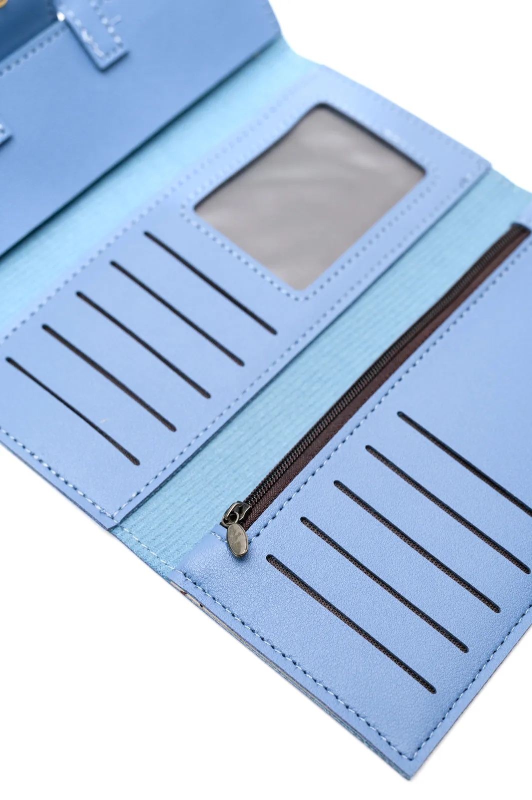 Hello Spring Oversized Wallet in Light Blue - 8/7/2023