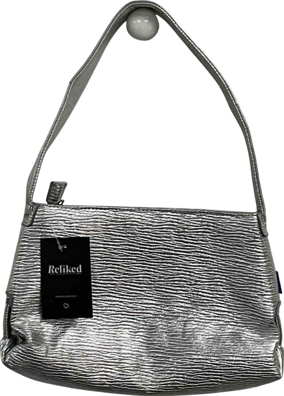 Hvisk Metallic Silver Shoulder Bag
