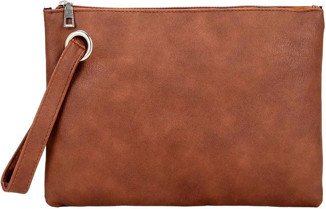 Hycurey Oversized Clutch Bag Purse and Handbag Womens Large PU Leather Evening Wristlet Handbags