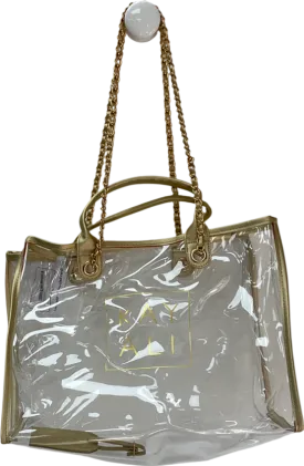 kayali Metallic Gold Tote Bag