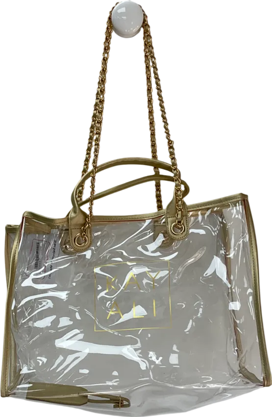 kayali Metallic Gold Tote Bag