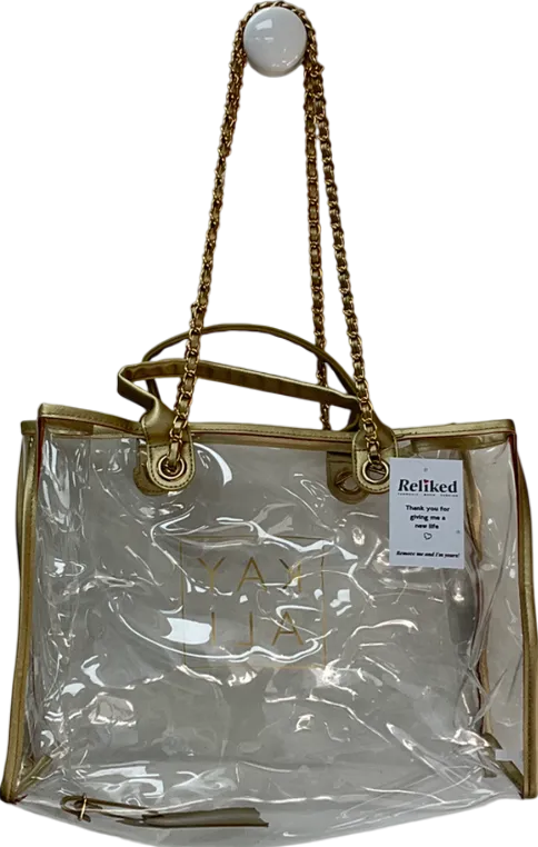 kayali Metallic Gold Tote Bag