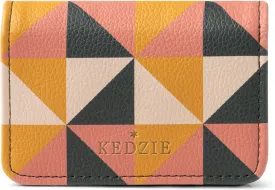 KEDZIE Essentials Only Cash & Card Wallet Clutch In Vegan Leather with Snap Closure for Women - Gilded