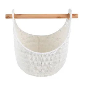 Large Hazel Storage Basket with Removable Pole Handle - 43cm x 38cm
