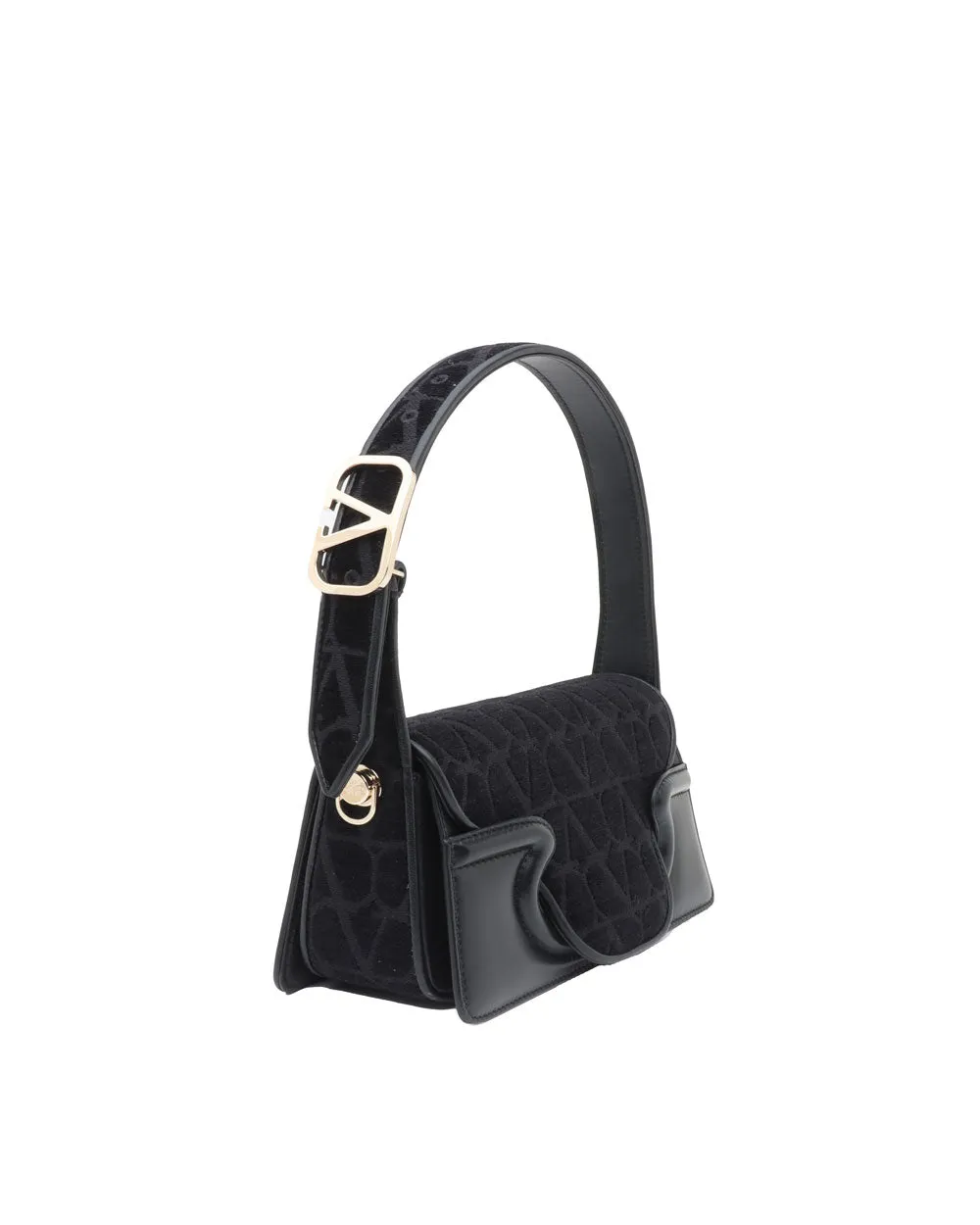 Large Shoulder Bag Sculpture in Nero