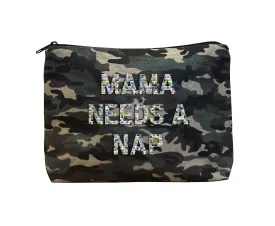 MAMA NEEDS A NAP - Camo Beaded Bikini Clutch
