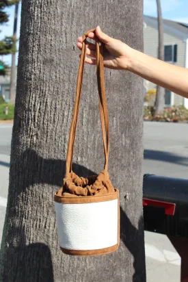 MNZ Park Bucket Bag White/Brown