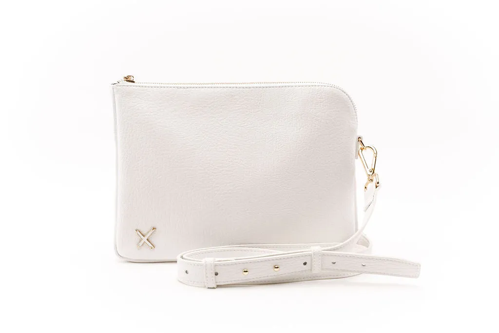 Oversized Clutch - White