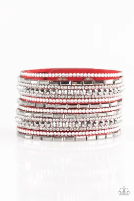 Paparazzi Bracelet ~ Wham Bam Glam - Red