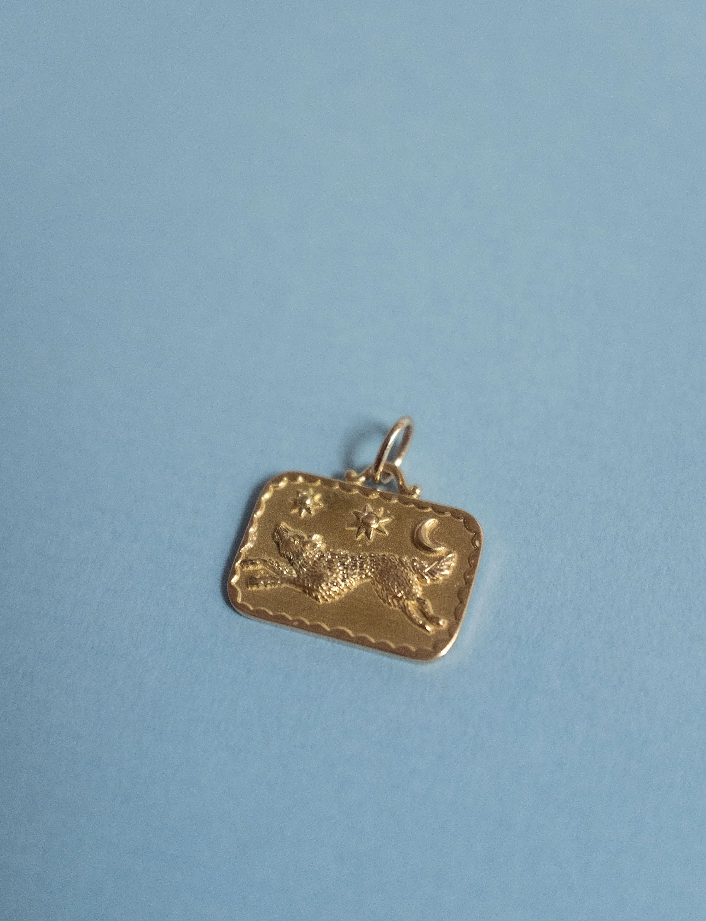 Playful Wolf Pendant
