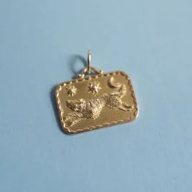Playful Wolf Pendant